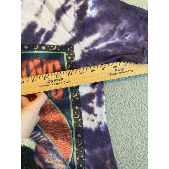 Pink Floyd Top Small Tie Dye Filmore Pyramid Retro T-Shirt Hippie 70s Rock Band - Picture 9 of 12